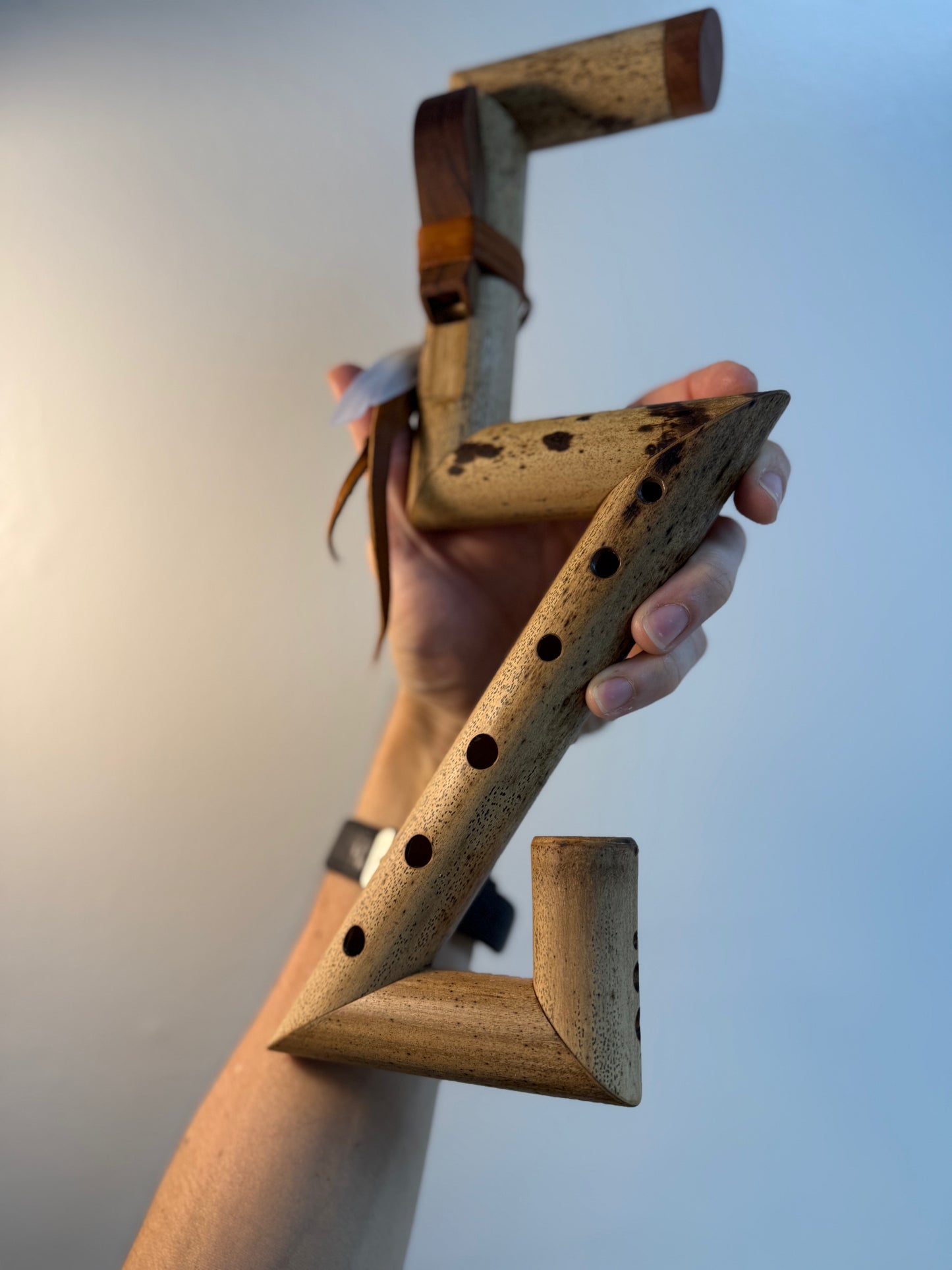 Native inspired Folded flute - Signature design (F# - 432 Hz) //