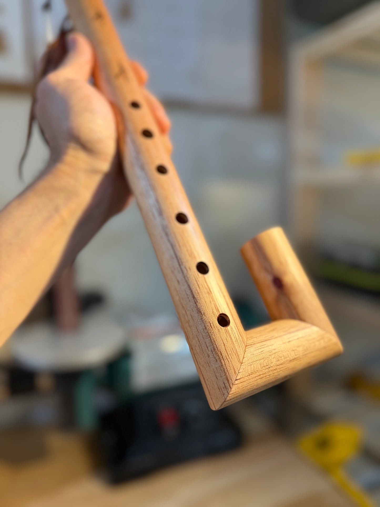 Wooden Native-Inspired Folded Flute – Leo Signature Design
