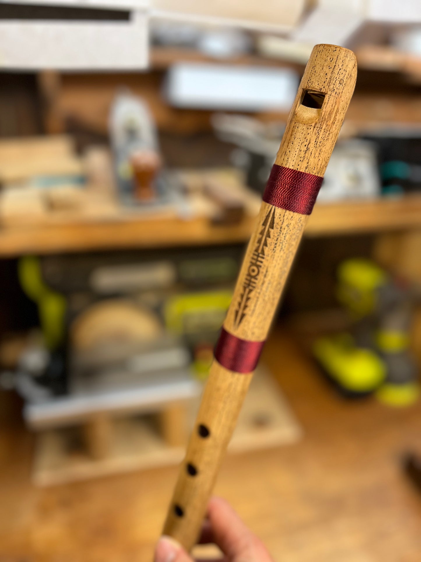 Andean Low Whistle - Pincuyo Flute (E 440 Hz)