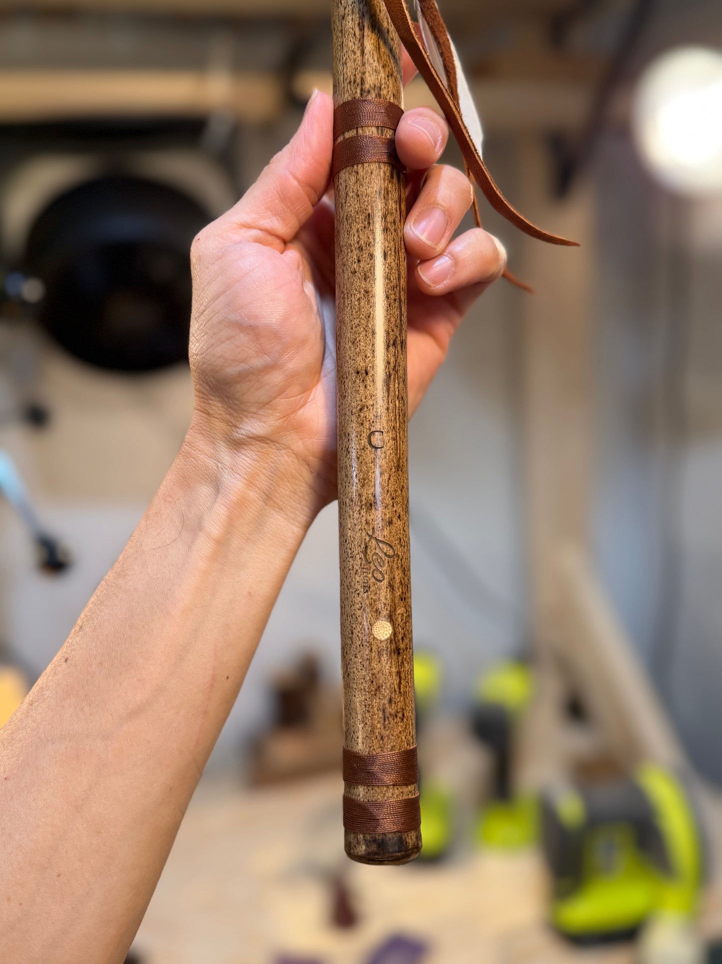 Native American inspired love flute -  (High C 440 Hz ) - Natural accent
