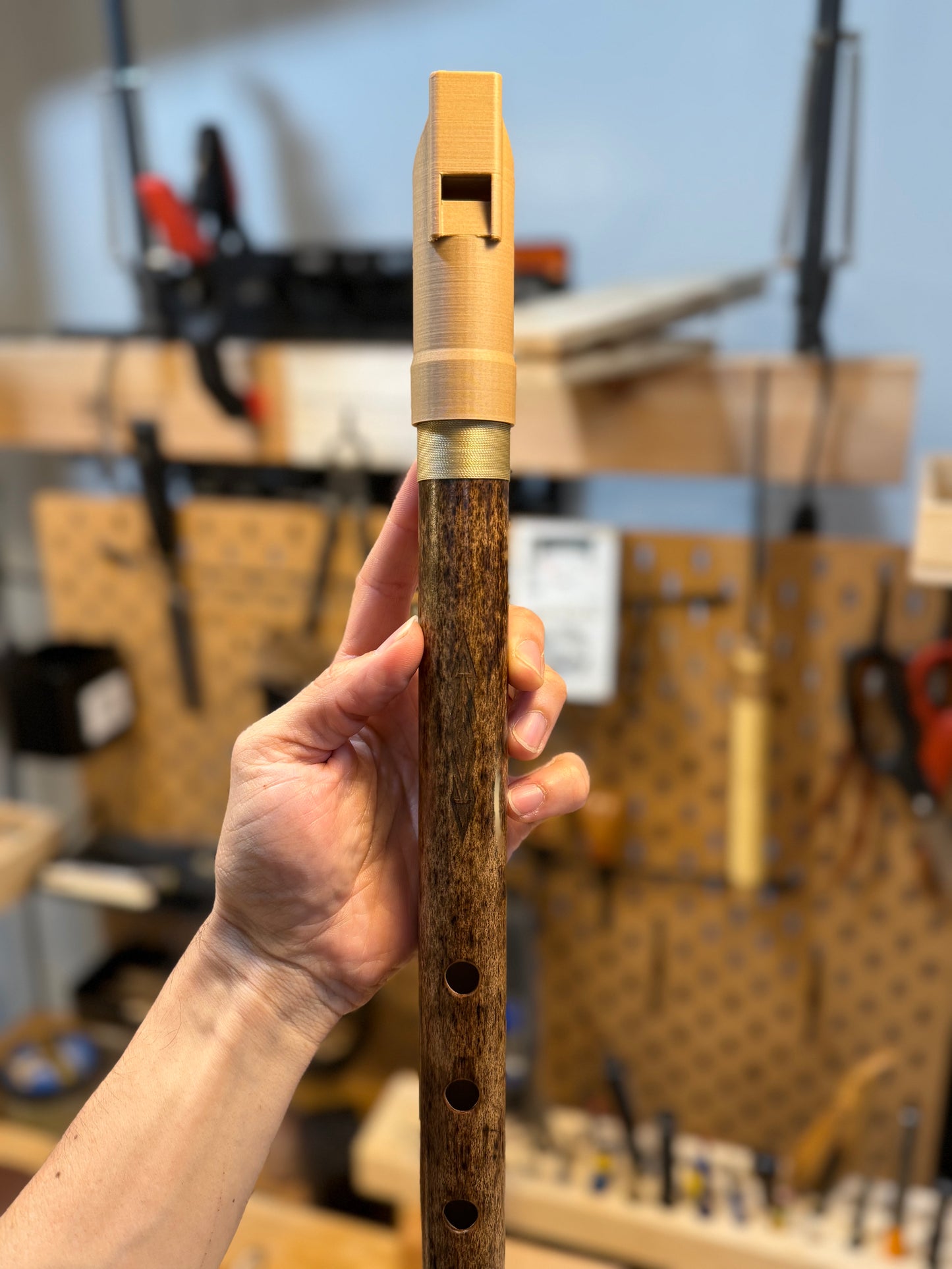 Hybrid Flute - Andean Low Whistle inspired (D 440 Hz)