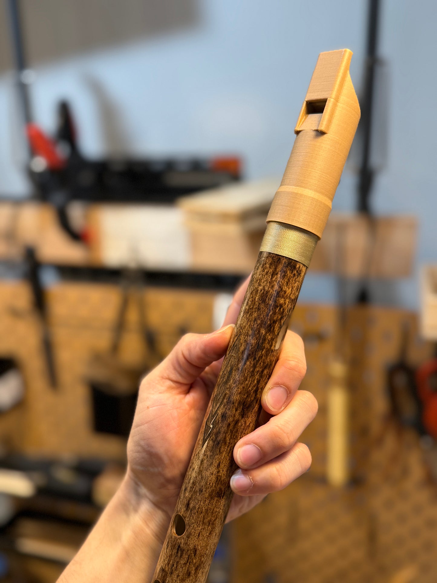 Hybrid Flute - Andean Low Whistle inspired (D 440 Hz)