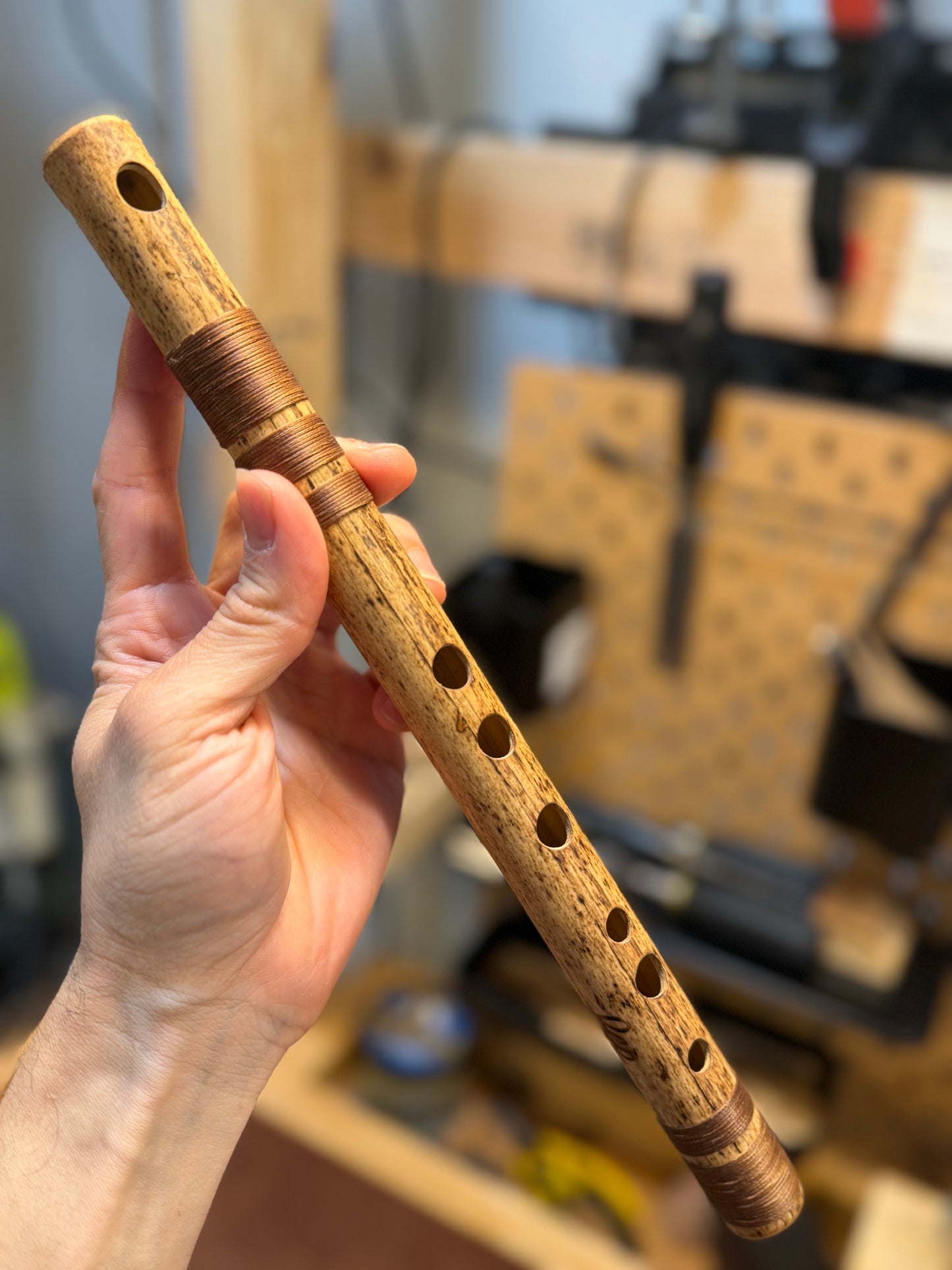 Side blown Bansuri Style flute -  ( High C 440 Hz)