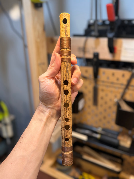 Side blown Bansuri Style flute -  ( High C 440 Hz)