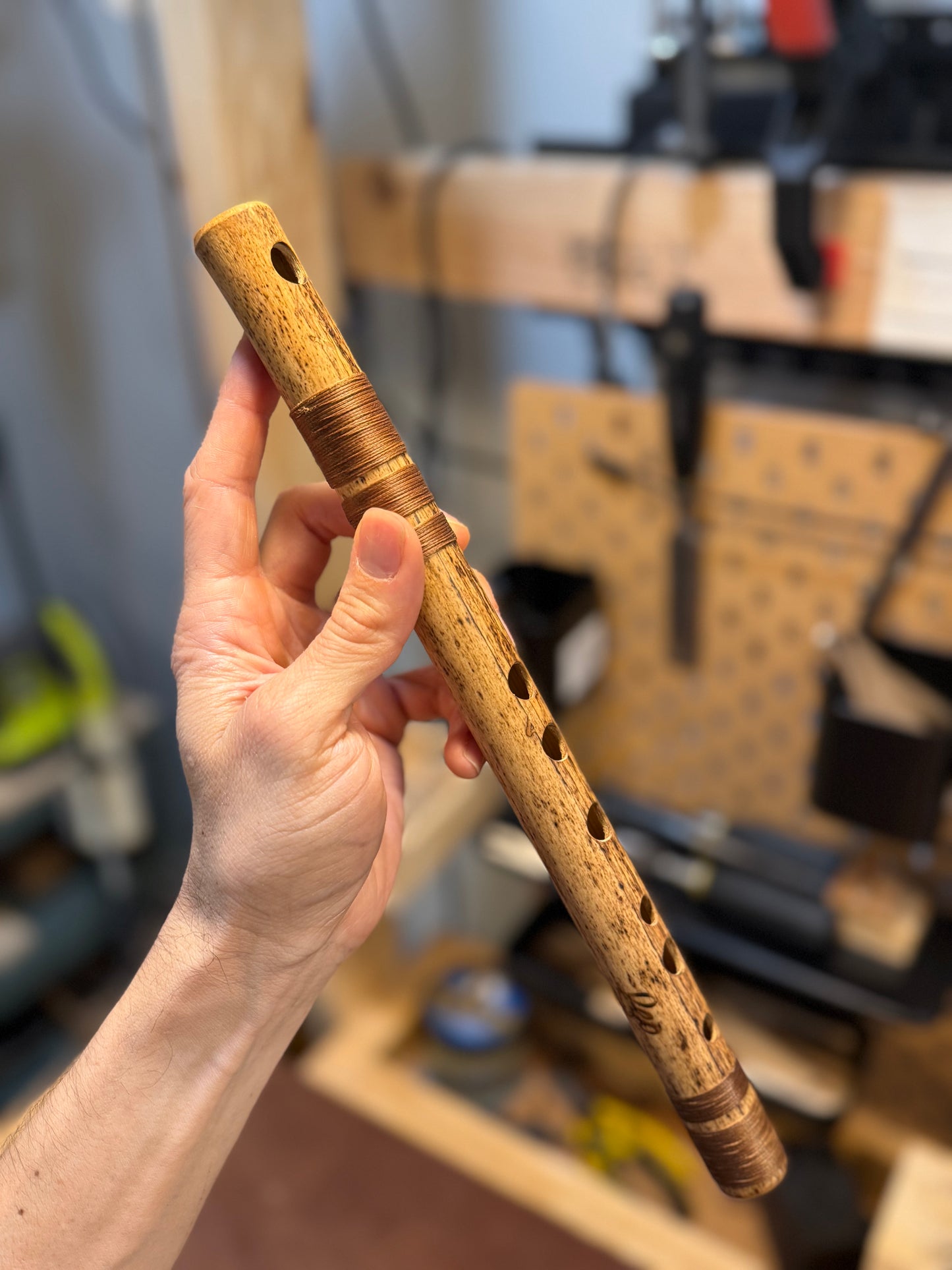 Side blown Bansuri Style flute -  ( High C 440 Hz)
