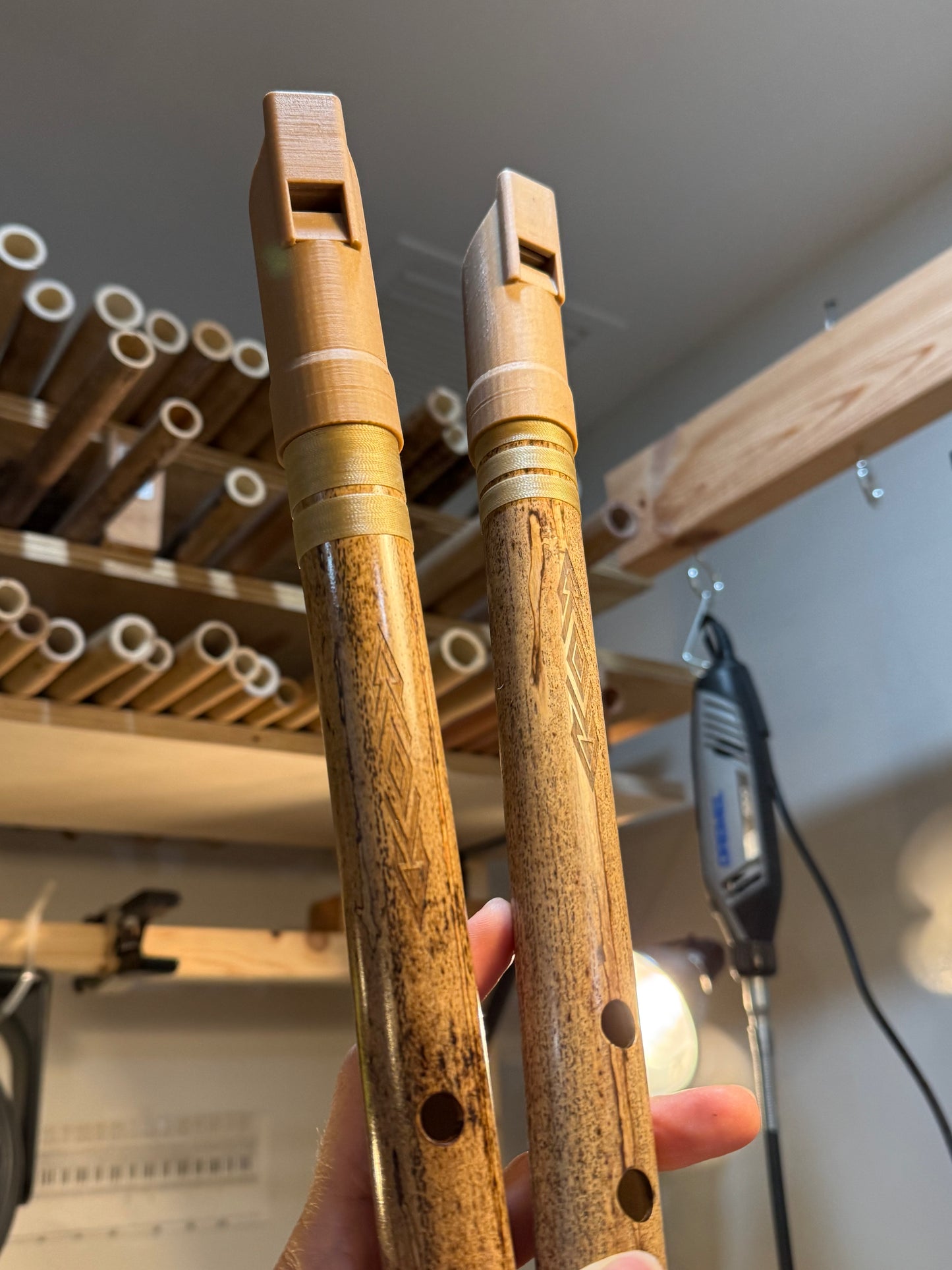 Hybrid Flute - Andean Low Whistle inspired (E 440 Hz)