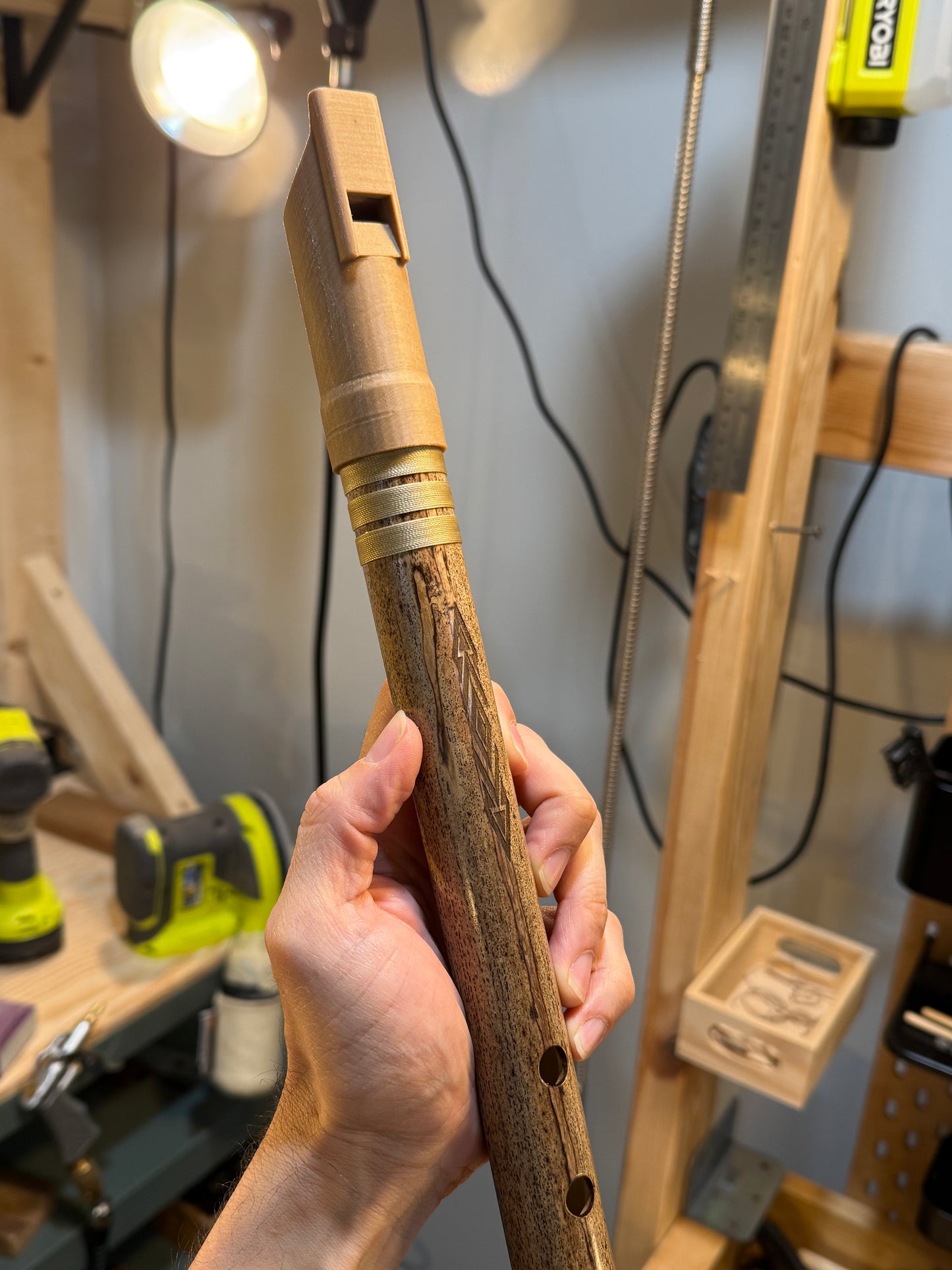 Hybrid Flute - Andean Low Whistle inspired (D# 440 Hz)