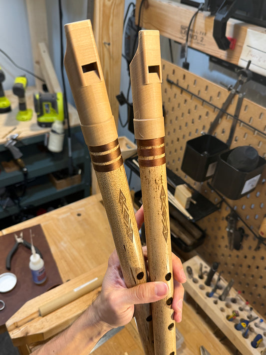 Hybrid Flute - Andean Low Whistle inspired (E 440 Hz)