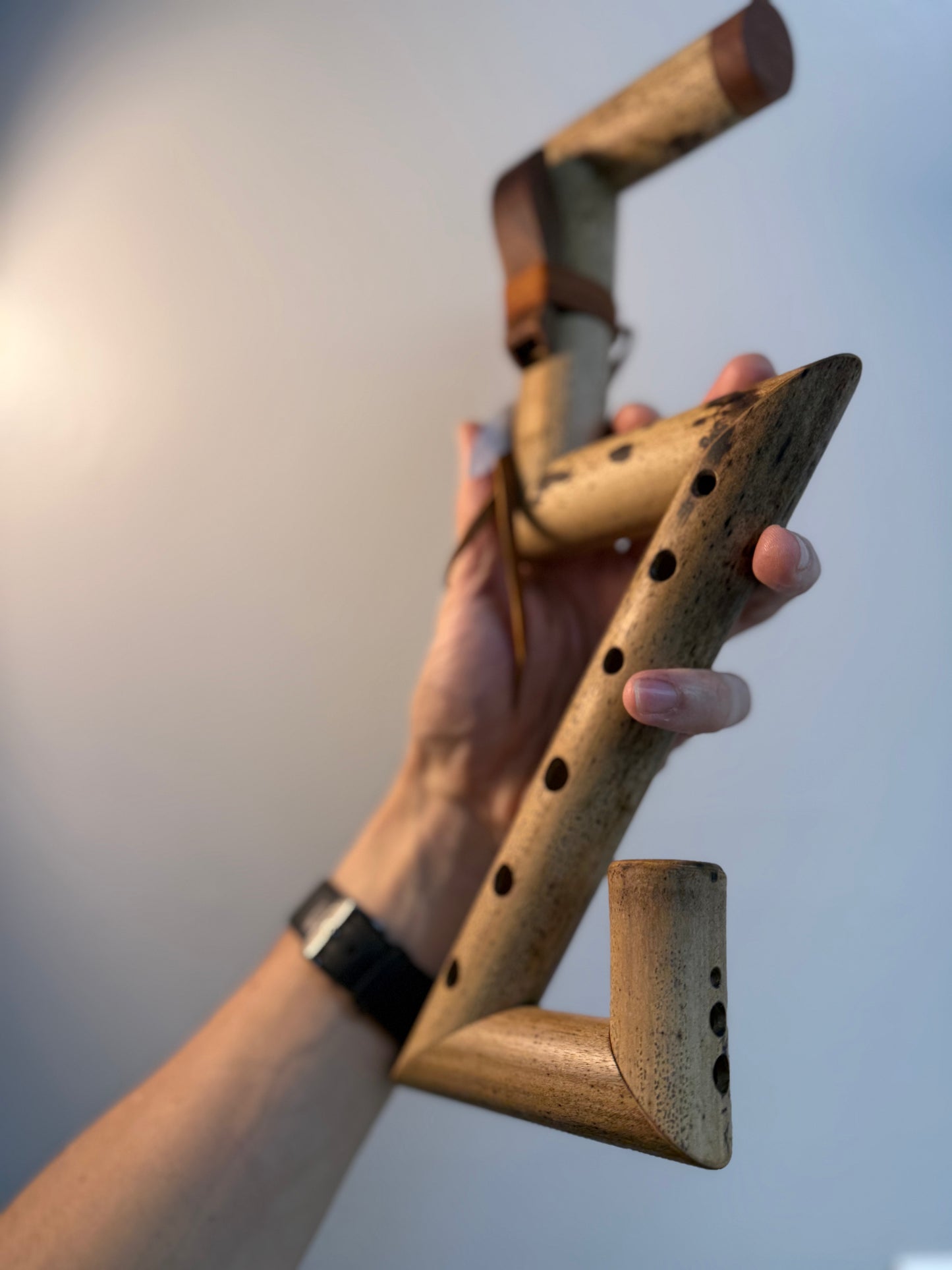Native inspired Folded flute - Signature design (F# - 432 Hz) //