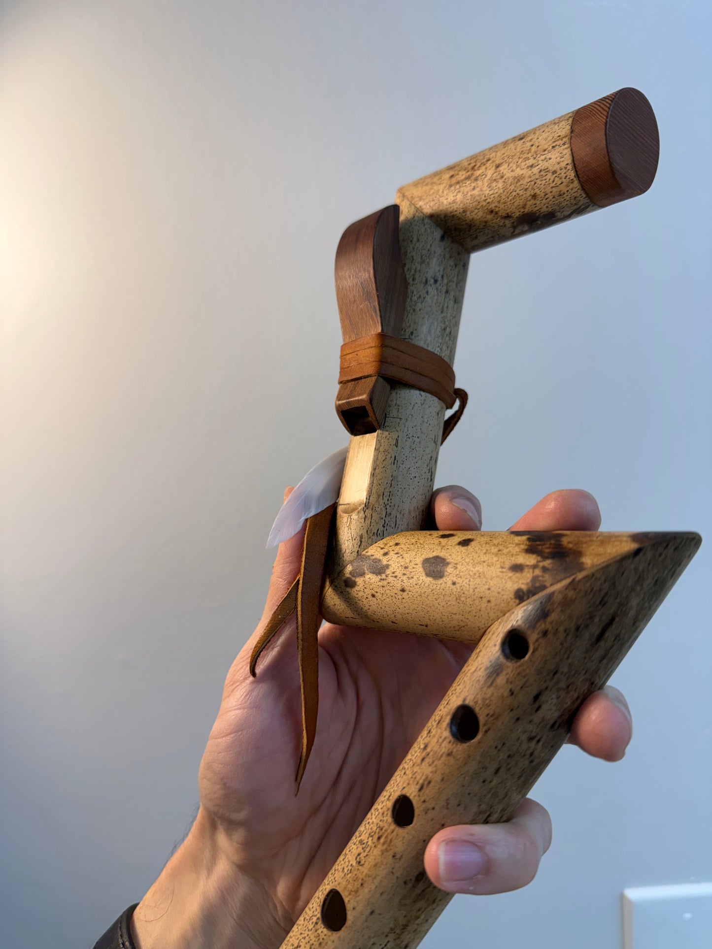Native inspired Folded flute - Signature design (F# - 432 Hz) //