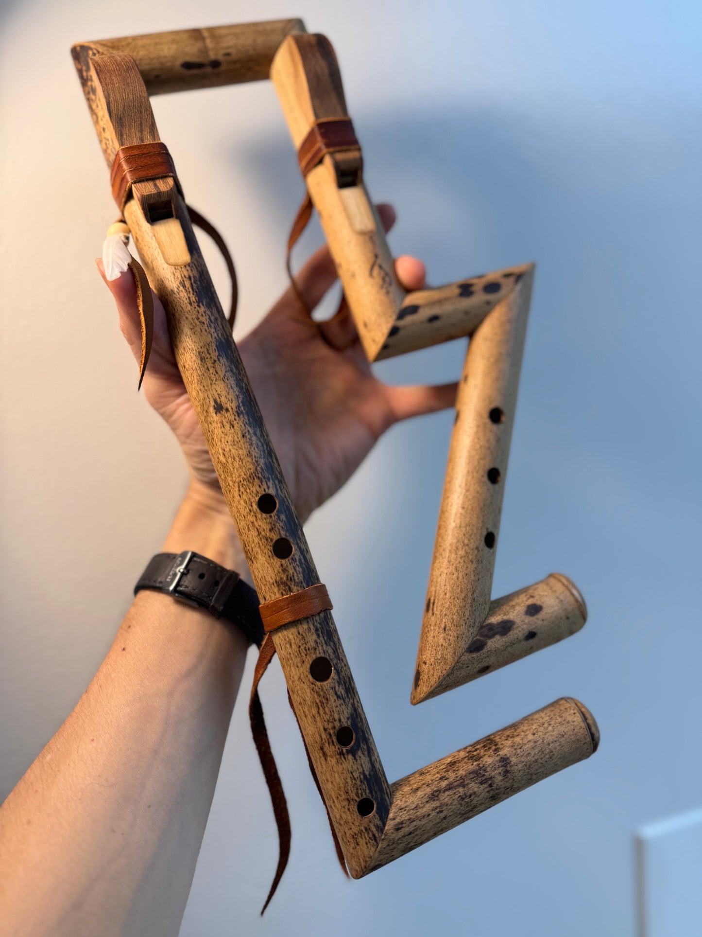 Exotic Folded Drone Flute - Signature Design by Leo (Available!)