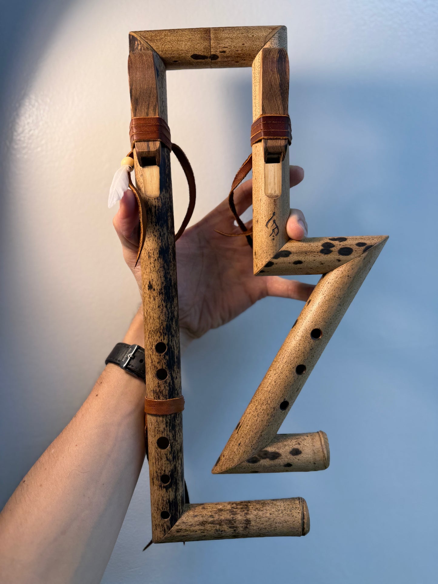 Exotic Folded Drone Flute - Signature Design by Leo (Available!)