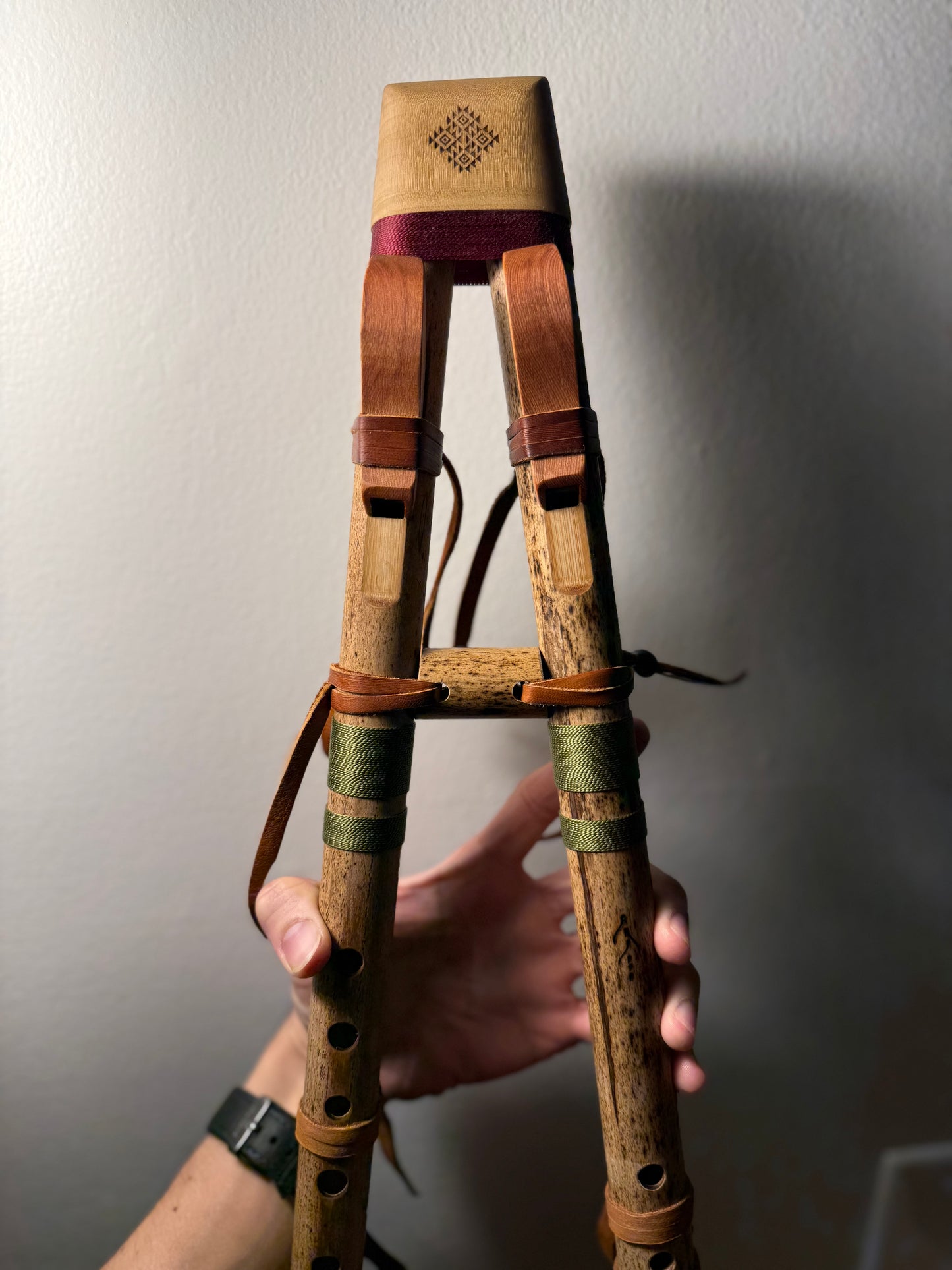 Native drone bamboo flute (Multi-notes) - G 440 Hz