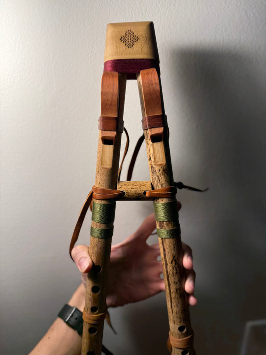 Native drone bamboo flute (Multi-notes) - G 440 Hz