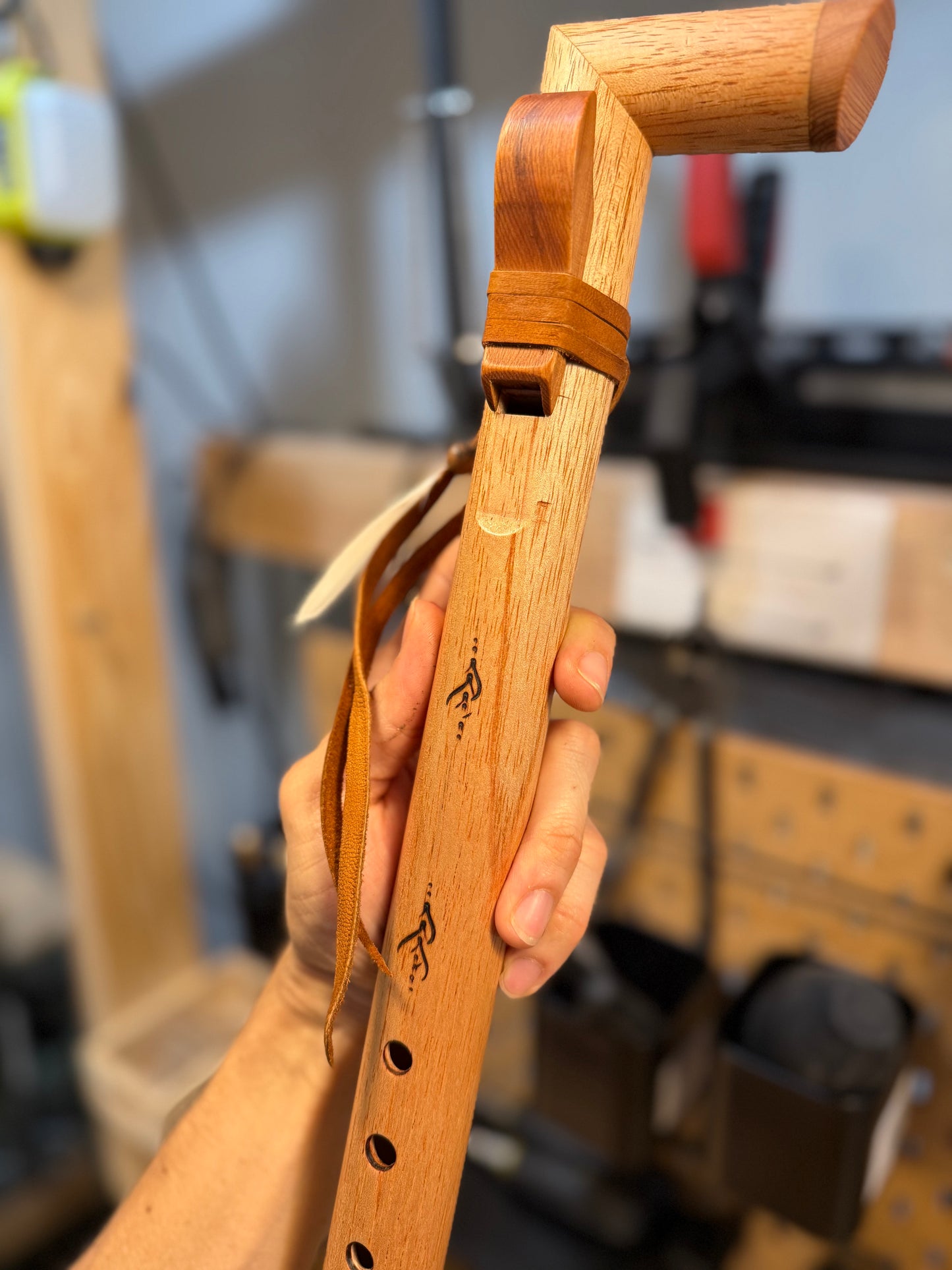 Wooden Native-Inspired Folded Flute – Leo Signature Design