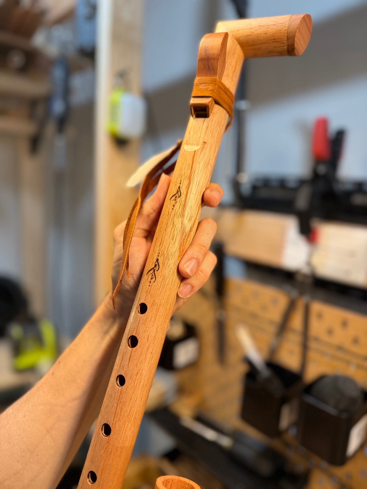 Wooden Native-Inspired Folded Flute – Leo Signature Design